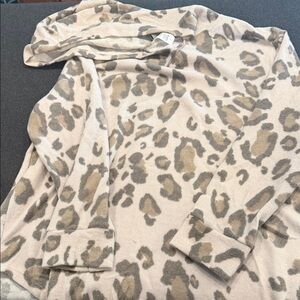 Honeyme Curvy Tan and Brown Patterned Top & matching lounge pants XL